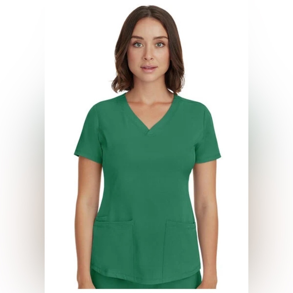HH Works by Healing Hands Women's Monica V-Neck Solid Scrub Top